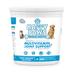 Saba Happy Paws Daily Multivitamin + Joint Support- 60 Soft Chews