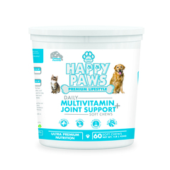 Saba Happy Paws Daily Multivitamin + Joint Support -60 Soft Chews