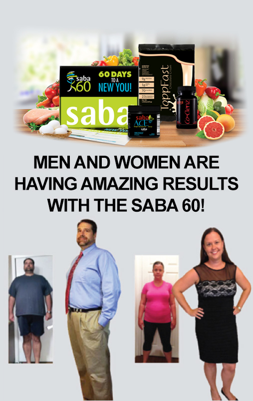 men and women amazing transformation after using Saba Sixty